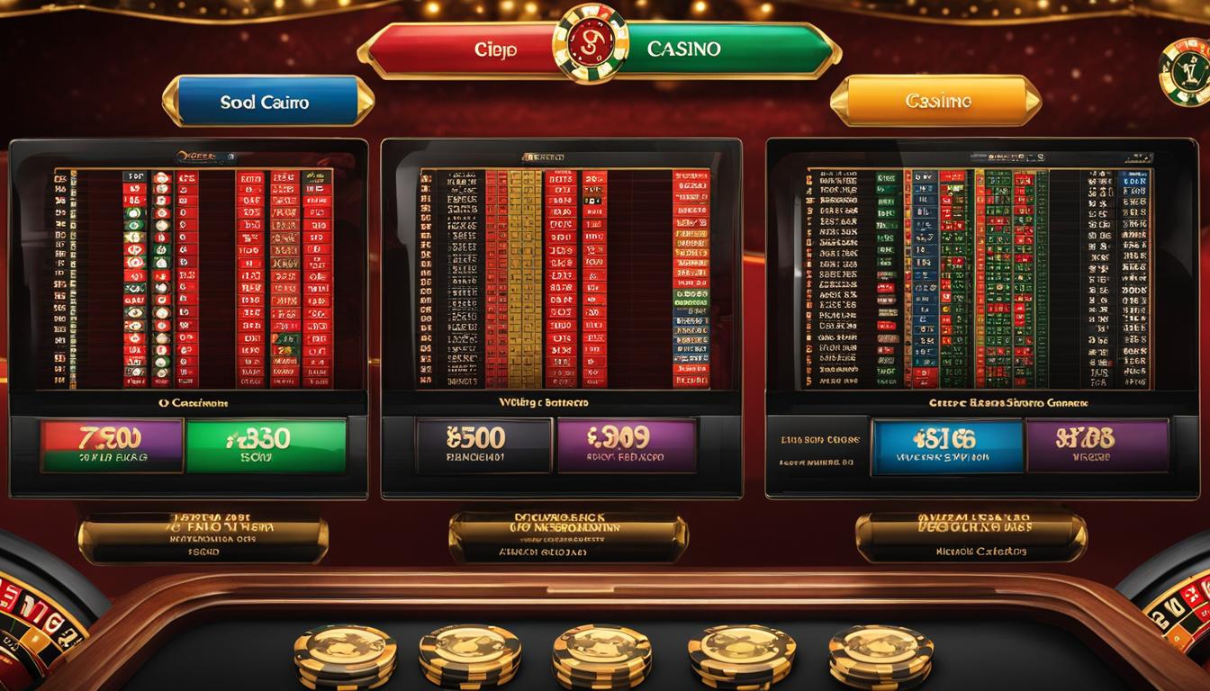 Perbandingan odds live casino terbaru